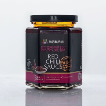 毓秀私房醬 麻辣雙椒 250公克/罐 6罐 純素 調味醬