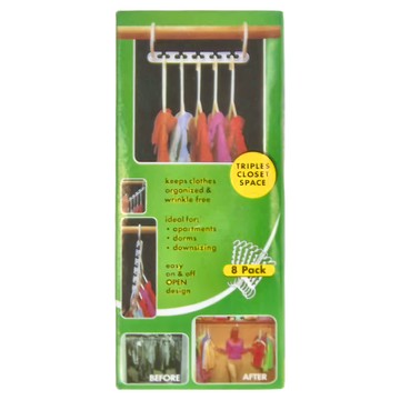 神奇魔術多功能衣架 8個裝 節省空間  1組