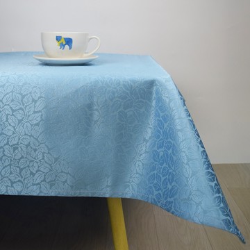 yixinju 春曉-藍/超防潑水/防汙/防焰緹花布桌巾/桌布/餐巾/野餐布/桌餐墊/檯布/方型餐客桌用【傢飾】