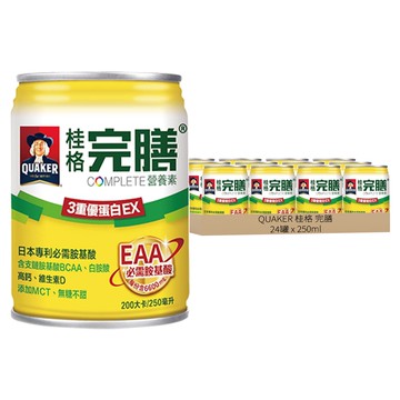 QUAKER 桂格 完膳 營養素3重優蛋白EX  250ml  24罐