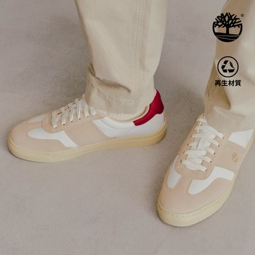 男款白色皮革休閒鞋|A43GGAFX