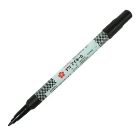 寒暑假必備【史代新文具】櫻花SAKURA XYK (ML) #49 黑色 細字油性筆/奇異筆/簽字筆 (1盒12支)