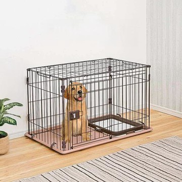 跨境新款家用寵物狗籠子鐵藝中小型犬專用寵物圍籠折疊車載狗窩