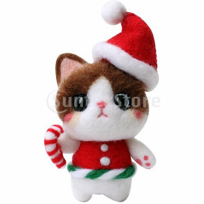 1セット 羊毛フェルトキット 材料 かわいい サンタ帽子 猫 クリスマス デコレーション 通販 Lineポイント最大0 5 Get Lineショッピング