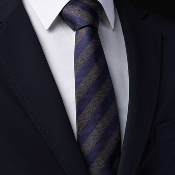 新品_Manhattan美好挺 經典百搭紳士領帶-鋼藍縱橫