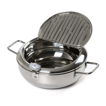 Kitchen-Art 不鏽鋼IH油炸鍋  20cm  銀色  1個