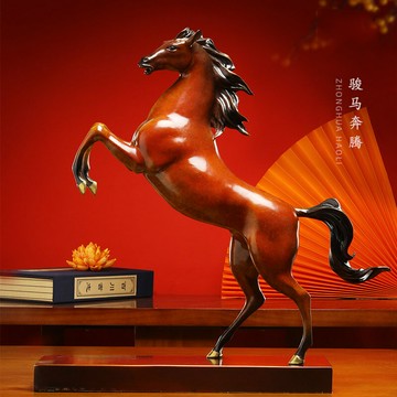 全銅馬擺件馬藝術雕塑客廳辦公室開業送禮工藝品裝飾