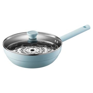 美的炒鍋便易清潔電磁爐通用不粘炒鍋平底鍋便捷式炒菜鍋 CL28S01