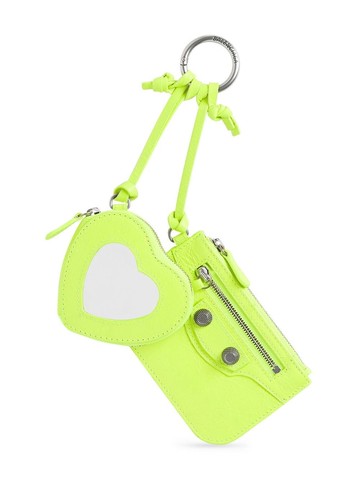Balenciaga - Le Cagole mirror bag charm - women - Lamb Skin - One Size - Yellow