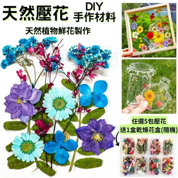 【A-ONE】DIY乾燥花超值包 乾燥花材料包 天然壓花 乾花 自製書籤 乾燥花 精緻包-萬紫千紅 AA06_廠商直送