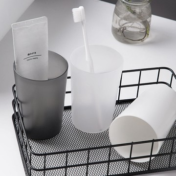 簡約杯子牙杯刷牙漱口杯高顏值防摔牙刷杯四口家用洗漱杯學生必備