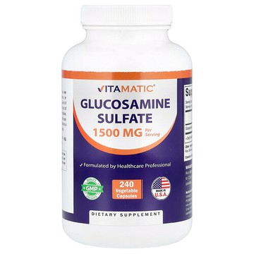 Vitamatic, 殼糖胺硫酸鹽，240 粒素食膠囊（每粒膠囊 750 毫克）