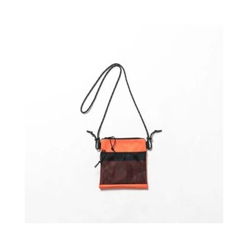 MESH SHOULDER BAG?尼龍網眼小包 抽繩背帶 單肩包 側背包橘色 CP-BP-08
