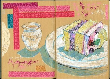 Liuyingchieh 飲食記一 18|19 Peach Melba Cake 折頁海報 四頁書