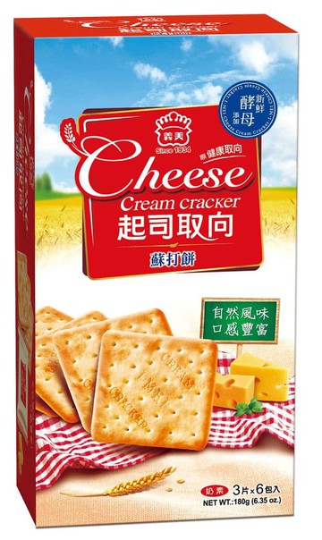 義美起司取向蘇打餅180gx12盒