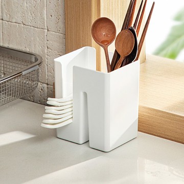 日本霜山 可掛式餐具筷子瀝水收納架
