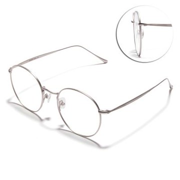 CARIN圓框光學眼鏡/霧銀#BREEZE XR C5