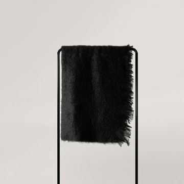 紐西蘭  威德梅爾 100%Mohair 膝上毯/墨黑130*100cm