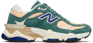 New Balance 绿色 & 橙色 9060 运动鞋