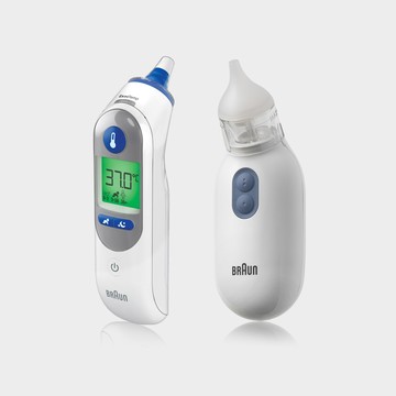 【首選推薦組】BRAUN IRT6525AP 耳溫槍+BRAUN BNA100EU 吸鼻器