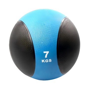 三次方 重力藥球 7kg 橡膠材質 直徑25cm 健身 運動 核心/臀/胸/腰/背部/深蹲/爆發力訓練 防滑紋路  顏色隨機  1顆