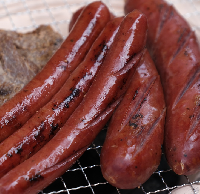 えぞシカ肉のソーセージにフランクに焼肉セット