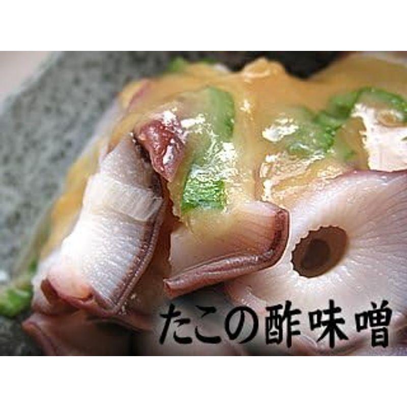 浜ゆでたこ足1本特大1kg オオダコ(北海道産刺身タコ-水だこ)真蛸に比べて、肉質が柔らかく、ミズダコの方が歯触りが良い。