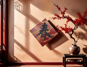 流體藝術立體春聯