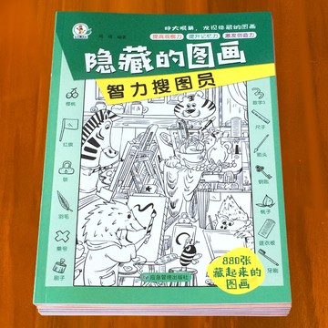 台灣發貨🔸找東西圖書✅高難度複雜 加厚大本 兒童益智遊戲書 隱藏的圖畫 有答案