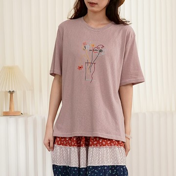 彩色刺繡圖案設計 短袖T恤580177
