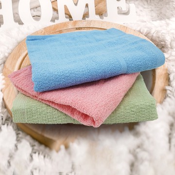 方格牌素緞毛巾/賽車格毛巾-3條入X3包