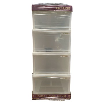 HOUSE 好室喵 收納櫃 附輪 DWT1L04-W 4層  大  純白色