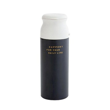 鍋具｜餐廚｜杯瓶｜烹飪   【日本 BISQUE】 附藥盒 保溫瓶 (黑色) 200ml 保冷保溫 水瓶