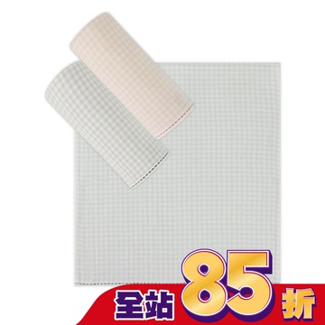 方格紗布手巾【顏色隨機出貨】