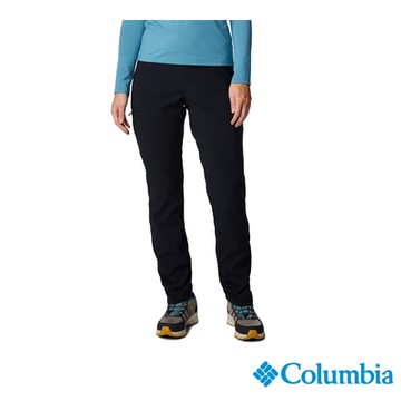 Columbia 哥倫比亞 女款 防潑高腰長褲-黑色 UAR95010BK/IF