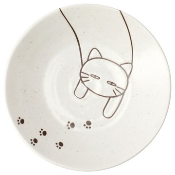 NITORI 【DECO HOME商品】輕量深皿 DH白貓 WH DI508(DH)