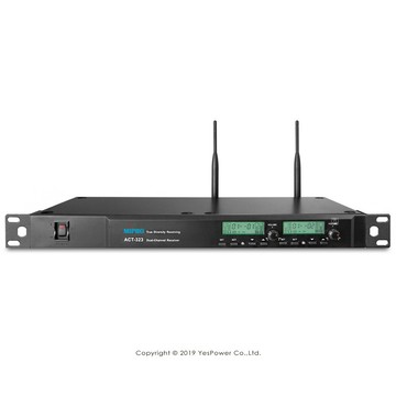 ACT-323 MIPRO UHF 1U雙頻道接收機/音質清晰訊號穩定 /台灣製造 /一年保固