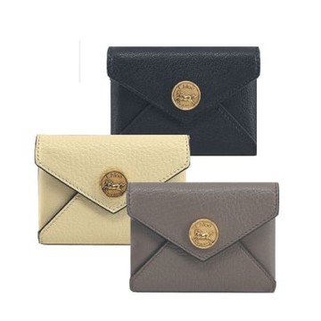 Chloe 粒面山羊皮信封卡片夾(任選)