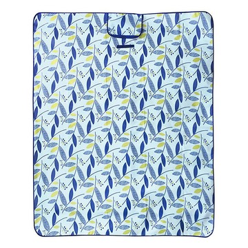 戶外防水野餐墊 600D牛津布+PVC防水層  180 x 145cm  藍葉子