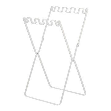 日本【YAMAZAKI】tower 立地式垃圾袋掛架(白)