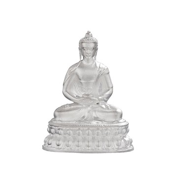 銀S999小佛像小型佛像家用擺件隨身小佛像迷你吊墜