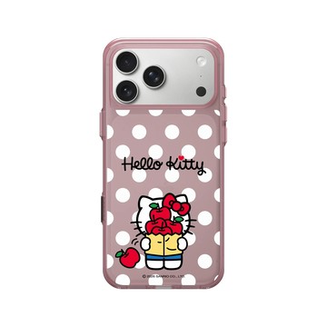 iPhone 17 Pro Max Clear (相機按鈕) 晶醺玫 - 三麗鷗-Hello Kitty - 遮臉系列-購物袋
