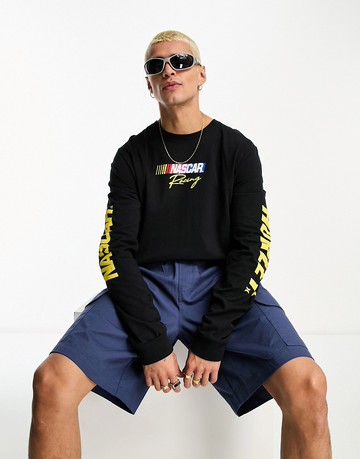 Hurley Nascar long sleeve t-shirt in black