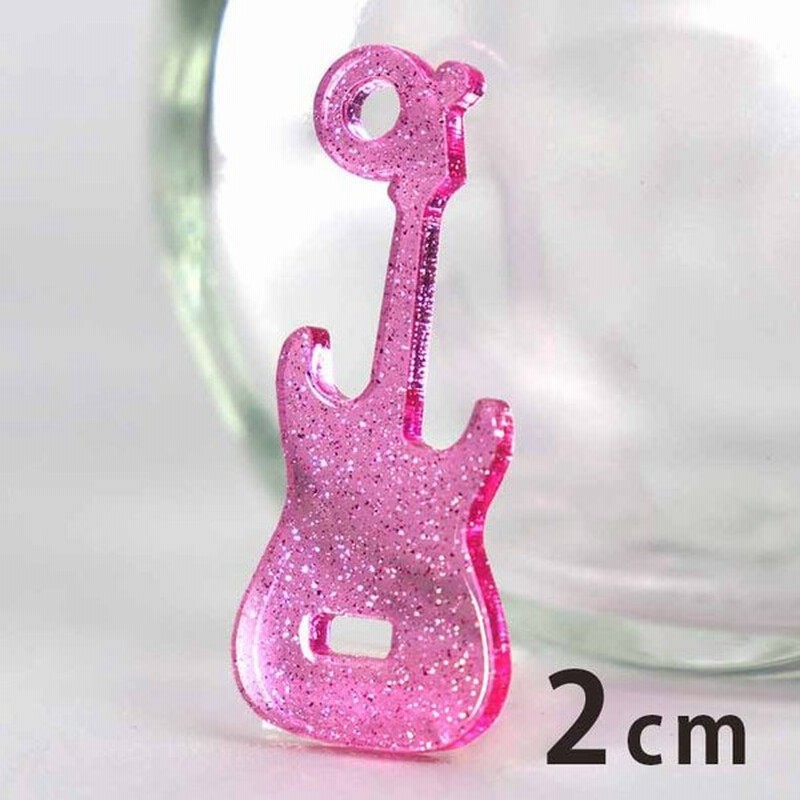 2cm アンシャンテラボ ラメアクリルチャーム エレキギター 厚さ 2mm ピンク イエロー ブルー ゆうパケット対応 通販 Lineポイント最大get Lineショッピング