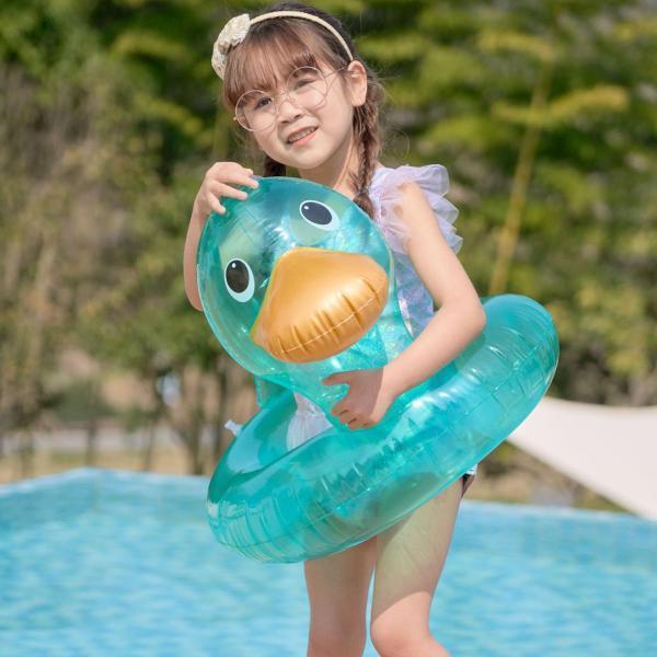 子供のための柔軟な浮き輪フロートキッドボーイガールグリーン1〜5歳