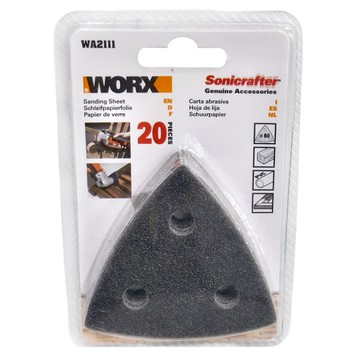 WORX 威克士 台灣公司貨 80砂紙 WA2111 20片  1組