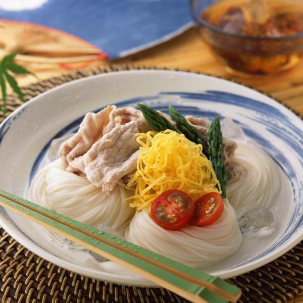 手延素麺 揖保乃糸 縒つむぎ 50g×32束 紫帯 そうめん 木箱 ギフト  MG-50N 