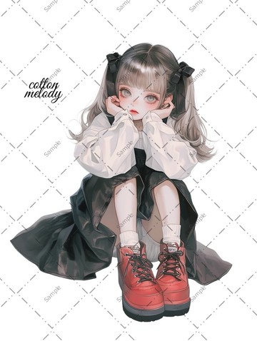 original sticker no.1275 人物貼紙 原創貼紙 人物貼紙 女孩貼紙 原創人物貼紙