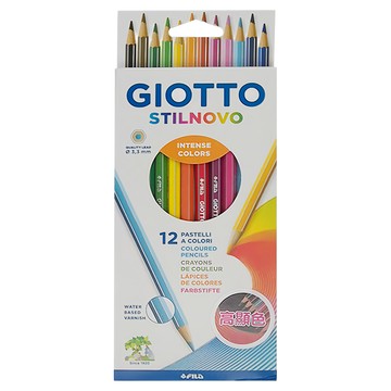 GIOTTO STILNOVO 學用六角彩色鉛筆組  12色  1盒