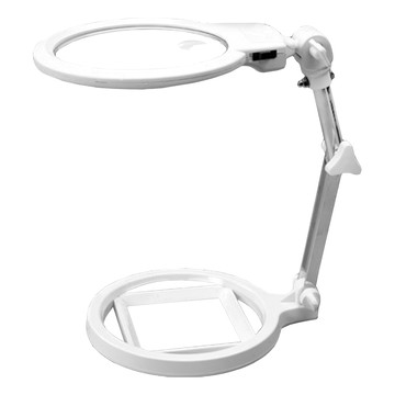 COMET LED放大鏡折疊閱讀檯燈 內建2顆超白光LED燈泡 二截式可調整角度設計  MG3B-1AZ  1個